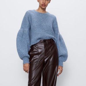 Zara ballon sleeve sweater